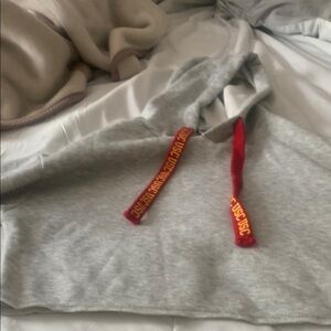 USC Gray Hoodie with Red and Yellow Accents